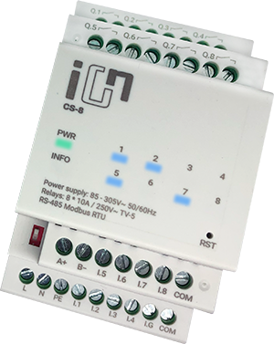 Eight-channel relay with built-in operating scenarios ION CS-8
